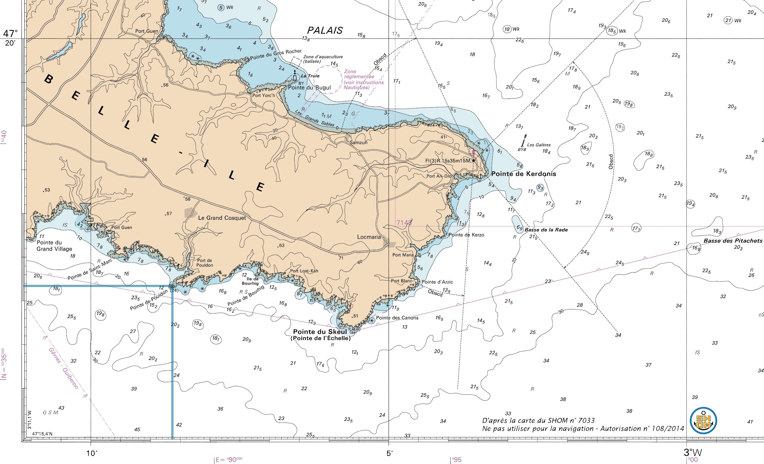 Comment trouver un point GPS sur une carte marine ?